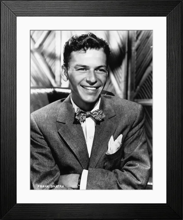 Framed Print : Frank Sinatra in a Bow Tie Framed Print : Frank Sinatra in a Bow Tie