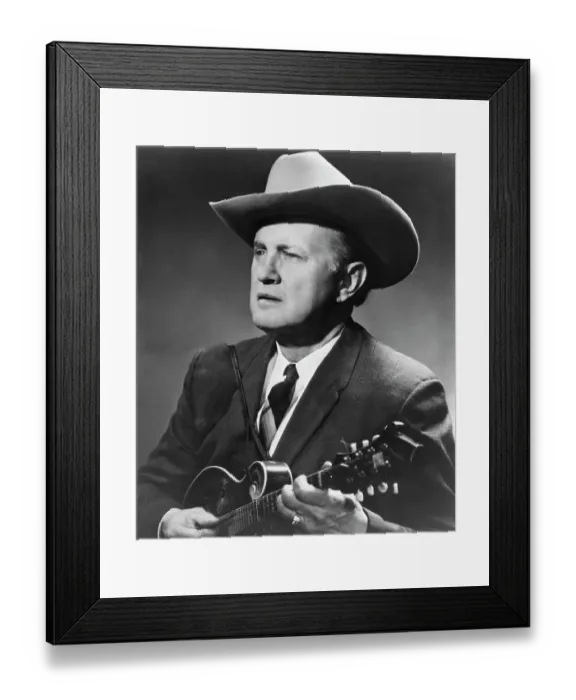 Framed Print : Bill Monroe Playing Mandolin Framed Print : Bill Monroe Playing Mandolin