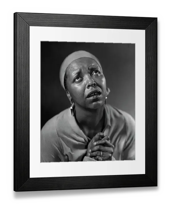 Framed Print : Ethel Waters in Stressful Pose Framed Print : Ethel Waters in Stressful Pose