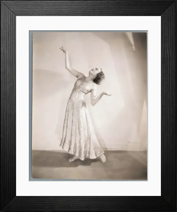 Framed Print : Mary Wigman Bending in a Creative Dance Pose Framed Print : Mary Wigman Bending in a Creative Dance Pose