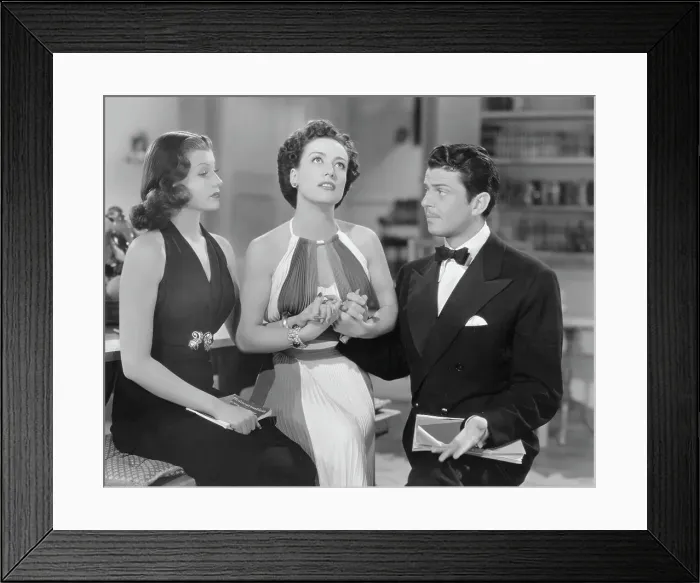 Framed Print : Joan Crawford with Rita Hayworth and John Carroll Framed Print : Joan Crawford with Rita Hayworth and John Carroll