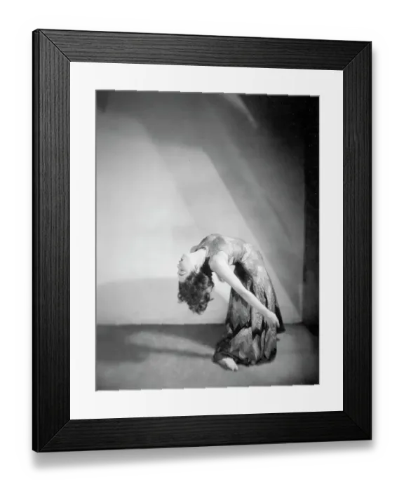Framed Print : Mary Wigman Bending in a Creative Dance Pose Framed Print : Mary Wigman Bending in a Creative Dance Pose