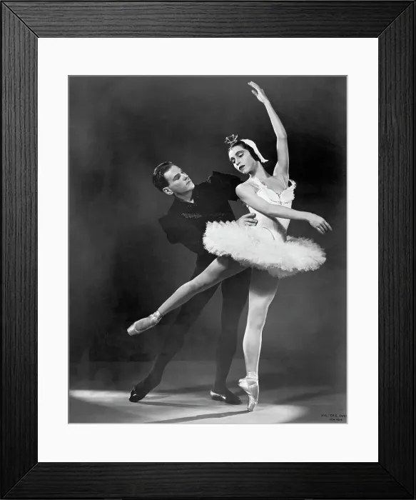 Framed Print : Dancers Maria Tallchief and Andre Eglevsky Posing in Swan Lake Framed Print : Dancers Maria Tallchief and Andre Eglevsky Posing in Swan Lake