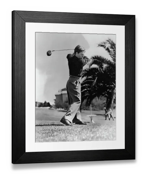 Framed Print : Mickey Rooney Playing Golf Framed Print : Mickey Rooney Playing Golf