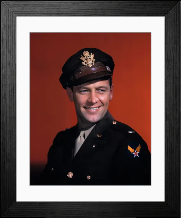 Framed Print : Actor William Holden in Military Uniform