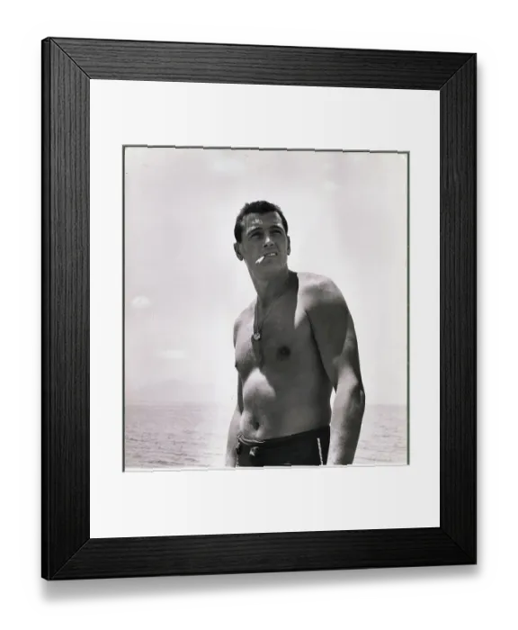 Framed Print : Actor Rock Hudson Smoking Framed Print : Actor Rock Hudson Smoking