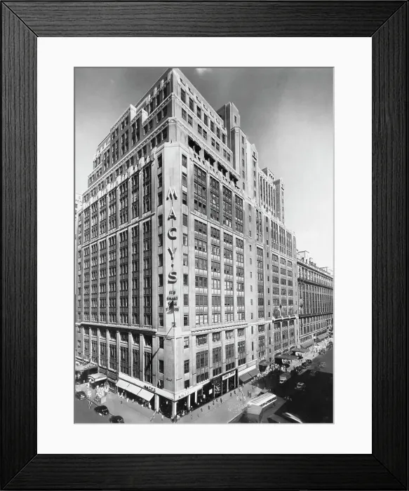 Framed Print : Exterior of Macy's Department Store Framed Print : Exterior of Macy's Department Store