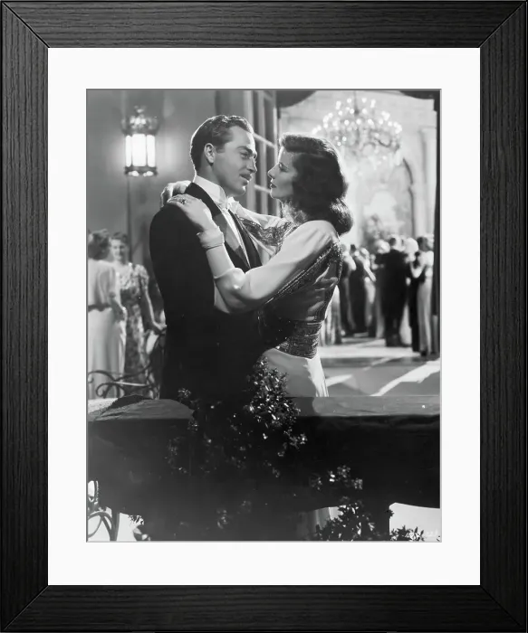 Framed Print : John Howard and Katharine Hepburn