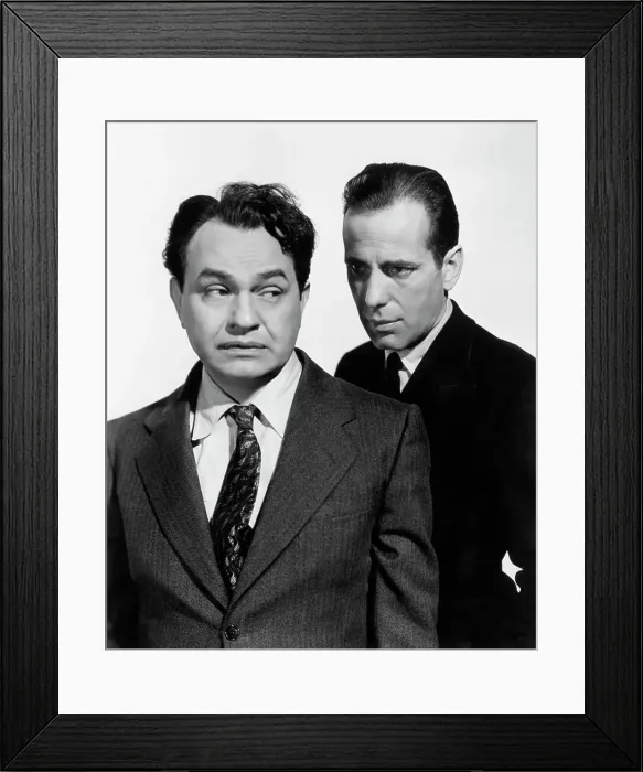 Framed Print : Humphrey Bogart and Edward G. Robinson Framed Print : Humphrey Bogart and Edward G. Robinson