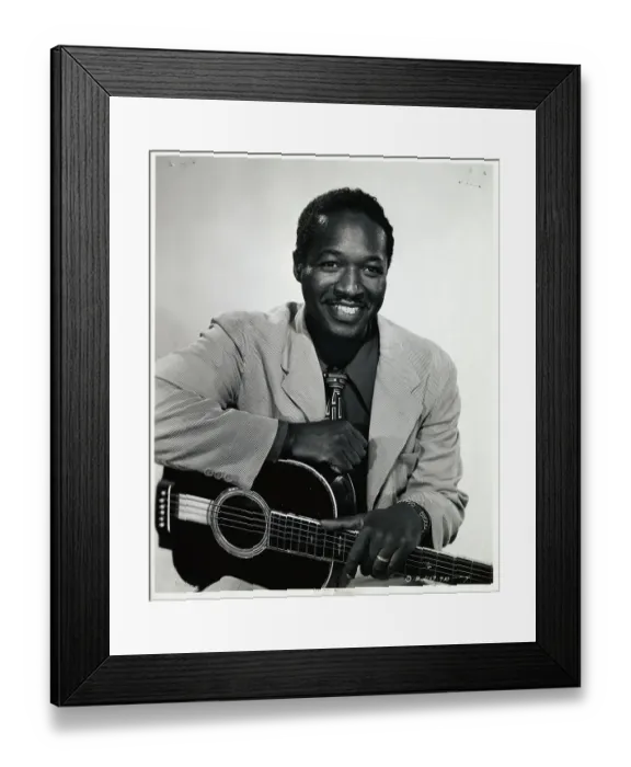 Framed Print : Josh White Holding Guitar Framed Print : Josh White Holding Guitar