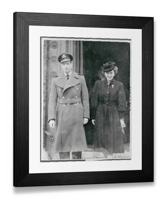 Framed Print : Duke and Duchess of Kent Posing Together at Memorial Framed Print : Duke and Duchess of Kent Posing Together at Memorial