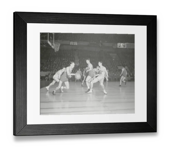 Framed Print : Jess Resnick Controlling the Basketball