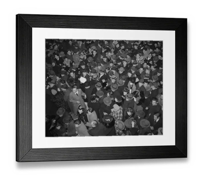 Framed Print : New Year's Crowd in Times Square, 1940 Framed Print : New Year's Crowd in Times Square, 1940