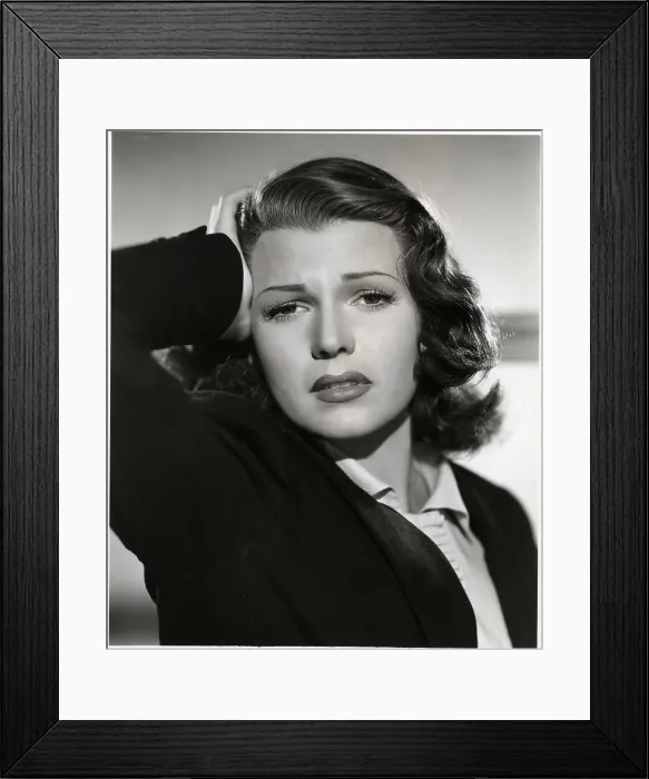 Framed Print : Rita Hayworth Portrait W / Hand On Head Framed Print : Rita Hayworth Portrait W / Hand On Head