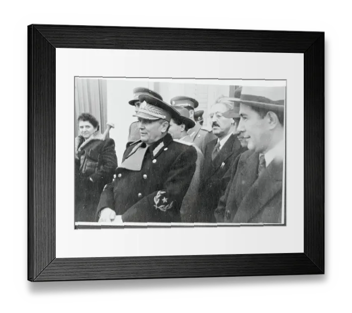 Framed Print : Josip Broz Tito Standing With Yugoslavian Guerilla Leaders Framed Print : Josip Broz Tito Standing With Yugoslavian Guerilla Leaders