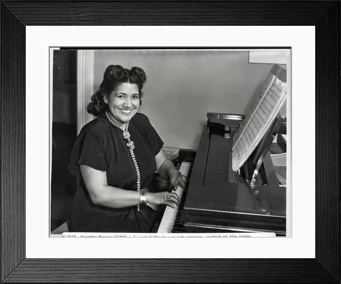 Framed Print : Dorothy Maynor Seated At The Piano Framed Print : Dorothy Maynor Seated At The Piano