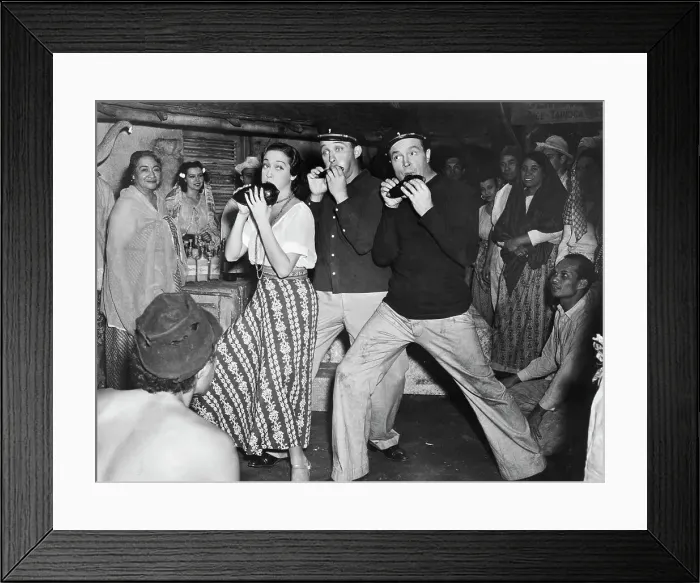 Framed Print : Lamour, Crosby, and Hope Play Flutes Framed Print : Lamour, Crosby, and Hope Play Flutes
