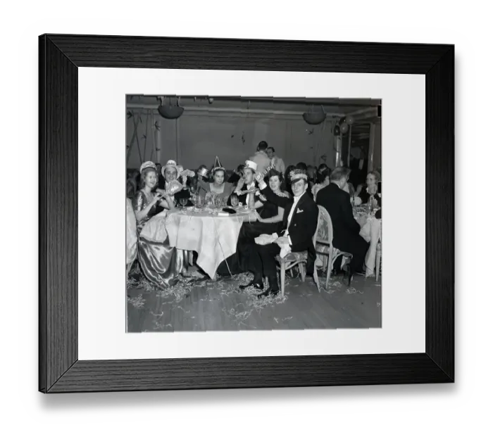 Framed Print : People in Hotel Celebrate New Year Framed Print : People in Hotel Celebrate New Year