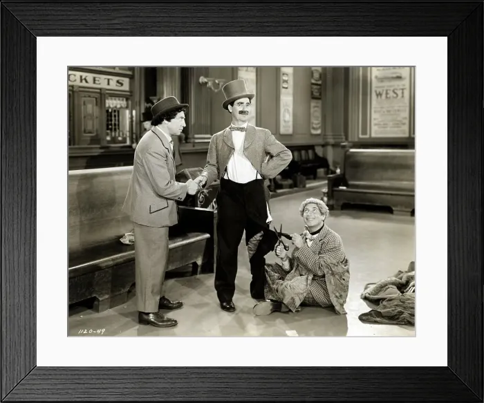 Framed Print : The Marx Brothers in Go West Framed Print : The Marx Brothers in Go West