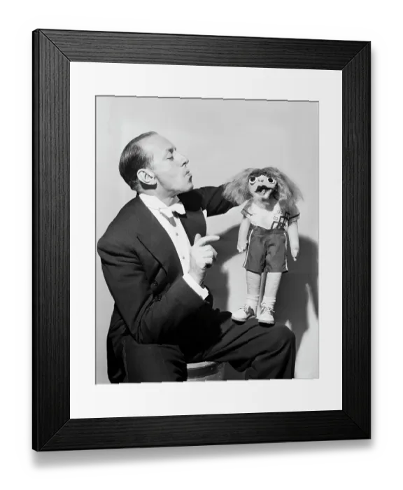 Framed Print : Senor Wences And Partner Johnny Martin Framed Print : Senor Wences And Partner Johnny Martin