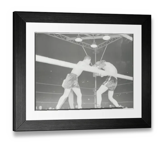 Framed Print : Joe Louis and Buddy Baer During Boxing Match Framed Print : Joe Louis and Buddy Baer During Boxing Match
