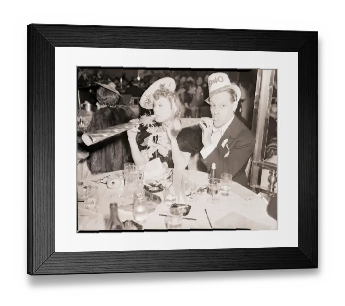 Framed Print : Stage Actors Celebrating the New Year Framed Print : Stage Actors Celebrating the New Year