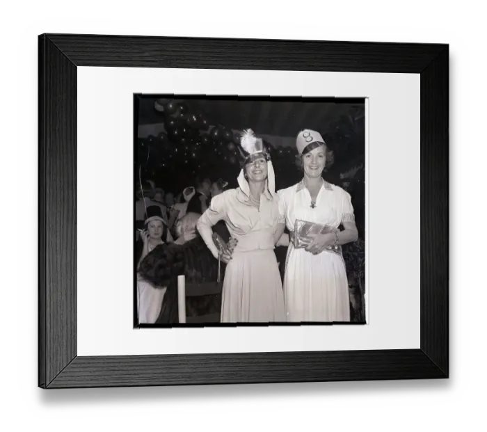 Framed Print : Norma and Constance Talmadge at Party Framed Print : Norma and Constance Talmadge at Party
