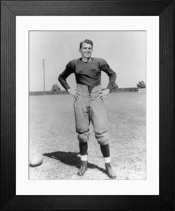 Framed Print : Ronald Reagan in Knute Rockne All American