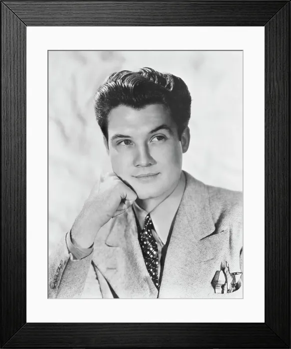 Framed Print : Actor George Reeves Posing with One Hand to His Cheek