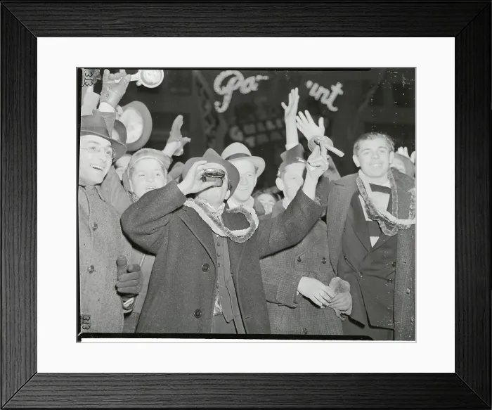Framed Print : People Celebrating New Year Framed Print : People Celebrating New Year