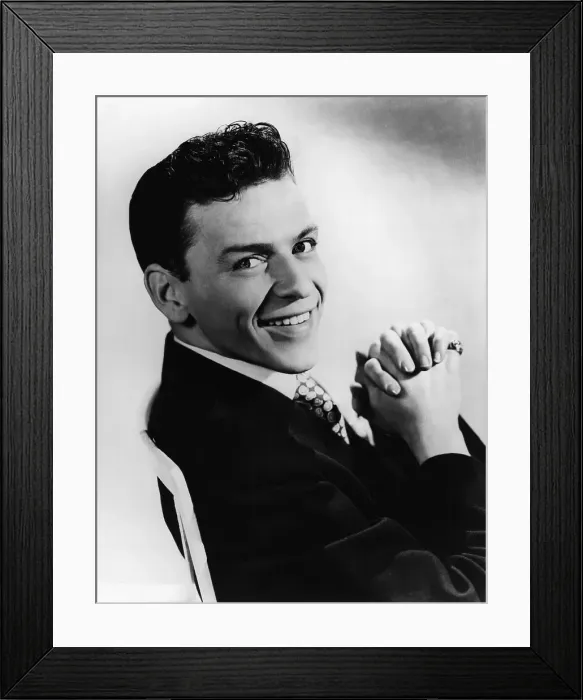 Framed Print : Frank Sinatra Looking Over One Shoulder Framed Print : Frank Sinatra Looking Over One Shoulder