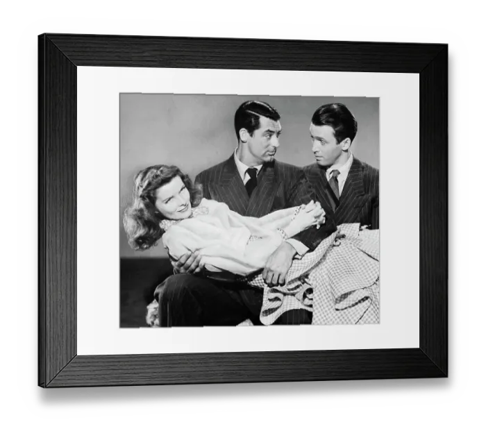 Framed Print : Cary Grant, James Stewart, and Katharine Hepburn in the 1940 film The Philadelphia Story Framed Print : Cary Grant, James Stewart, and Katharine Hepburn in the 1940 film The Philadelphia Story