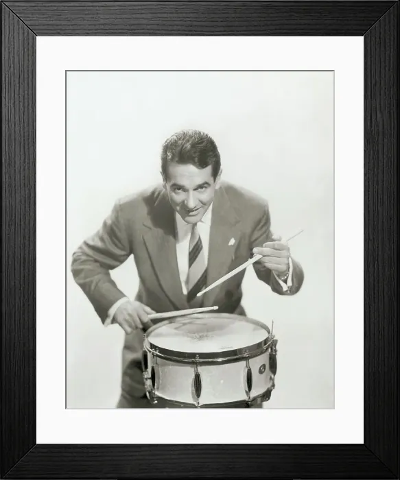 Framed Print : Gene Krupa Playing Drum Framed Print : Gene Krupa Playing Drum