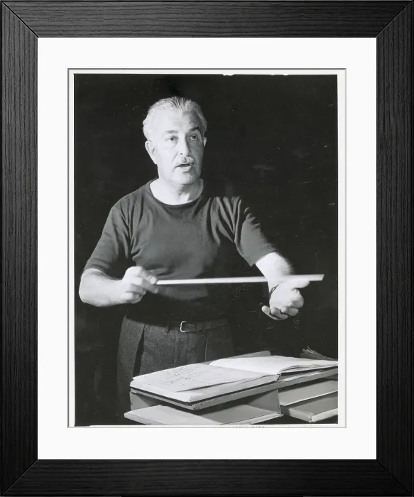 Framed Print : Arthur Fielder Conducting with Baton Framed Print : Arthur Fielder Conducting with Baton