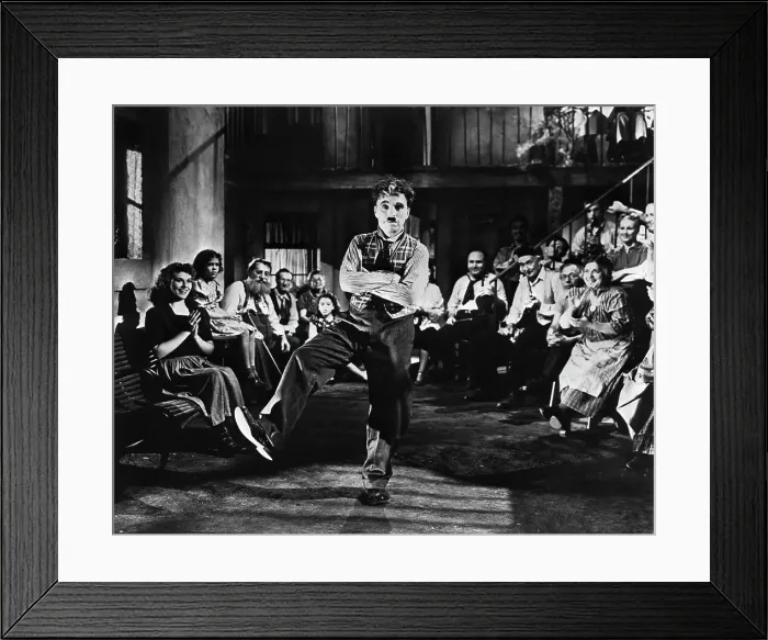 Framed Print : Charlie Chaplin Dancing in The Great Dictator Framed Print : Charlie Chaplin Dancing in The Great Dictator