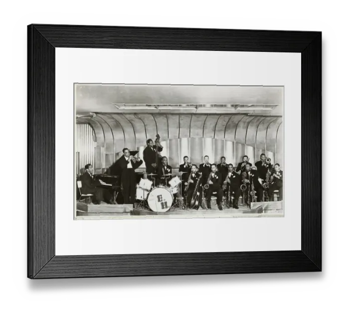Framed Print : Erskine Hawkins and Band on Stage
