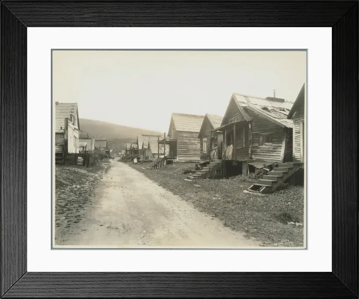 Framed Print : Early Canadian Housing Development Framed Print : Early Canadian Housing Development