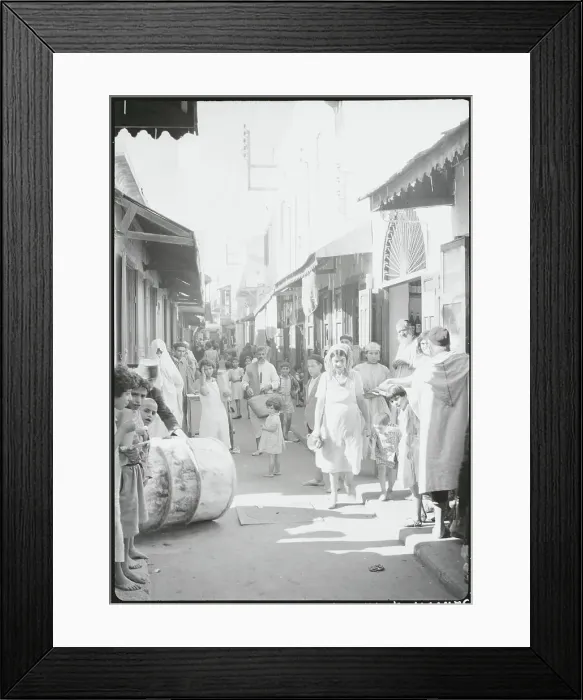 Framed Print : Pedestrians of Rabat's Jewish Quarters Framed Print : Pedestrians of Rabat's Jewish Quarters