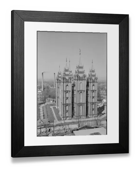 Framed Print : View of Mormon Temple and Tabernacle Framed Print : View of Mormon Temple and Tabernacle