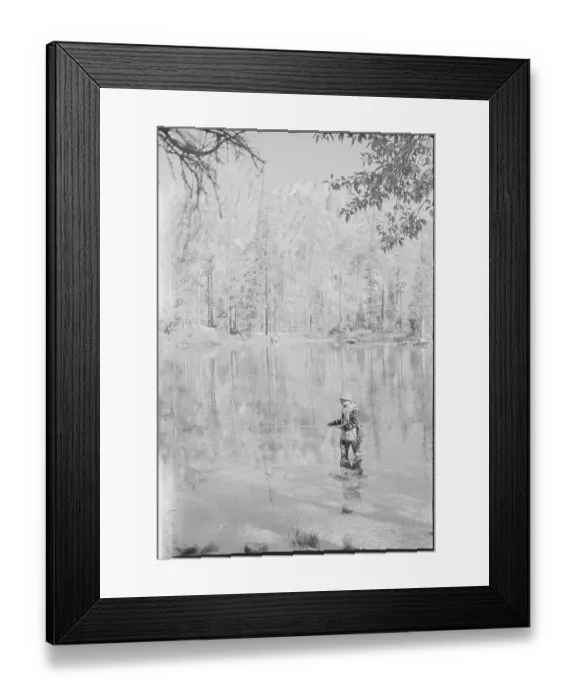 Framed Print : Man Fishing Framed Print : Man Fishing