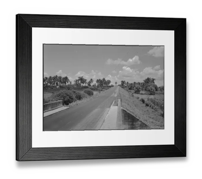Framed Print : Highway and Landscape