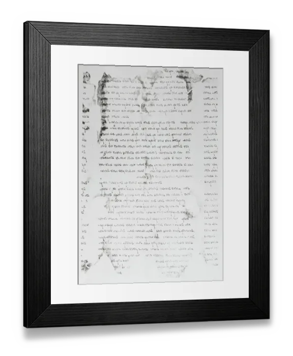 Framed Print : Dead Sea Scroll Display Framed Print : Dead Sea Scroll Display