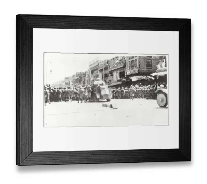 Framed Print : Army Vehicle Arriving to Stop Violent Unrest Framed Print : Army Vehicle Arriving to Stop Violent Unrest