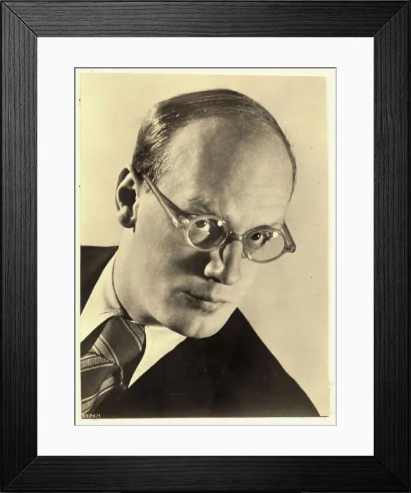 Framed Print : Actor Gustav Grundgens Wearing Eyeglasses Framed Print : Actor Gustav Grundgens Wearing Eyeglasses