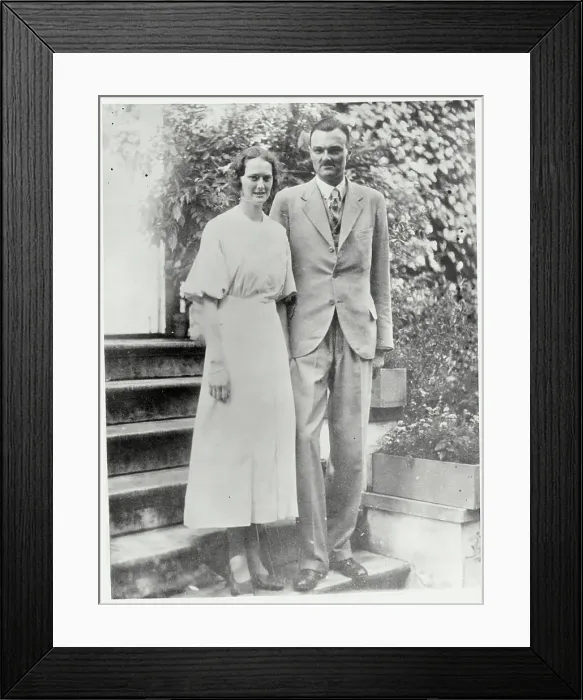 Framed Print : Princess Alexandrine and Fiance Pose for Camera Framed Print : Princess Alexandrine and Fiance Pose for Camera
