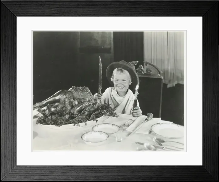 Framed Print : Boy Getting Ready to Eat Framed Print : Boy Getting Ready to Eat