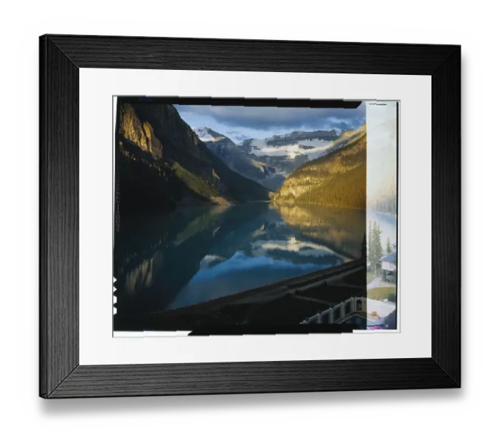 Framed Print : Mountains Surrounding Lake Louise Framed Print : Mountains Surrounding Lake Louise
