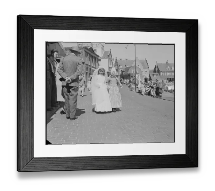 Framed Print : Girls After First Communion