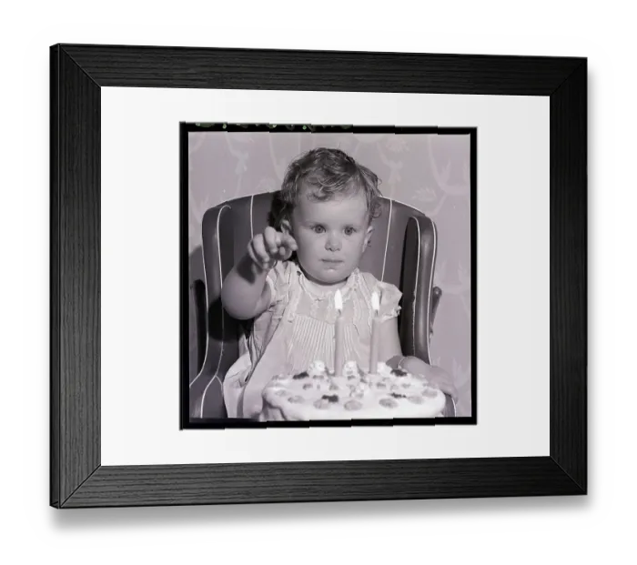 Framed Print : Child and Birthday Cake Framed Print : Child and Birthday Cake