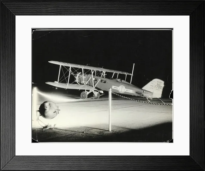 Framed Print : Passenger and Mail Plane Awaiting Departure